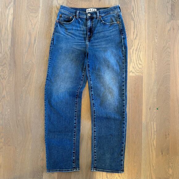 Daze Denim High Rise Straight Leg Jeans Stretch Womens Size 29 - Picture 3 of 7